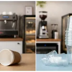 لیوان کاغذی یا پلاستیکی