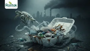 ظروف یکبار مصرف فومی رهاشده در طبیعت