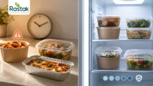 مدت‌زمان نگهداری غذا در ظروف